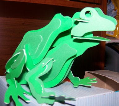 Laser Cut Frog 3D Puzzle 3mm DXF File