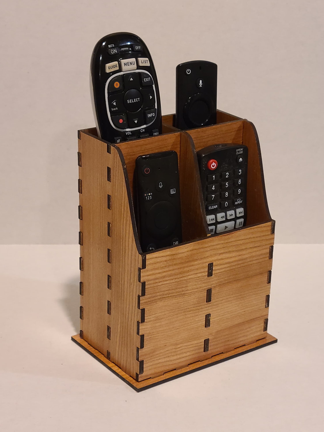 Laser Cut Remote Control Caddy SVG File