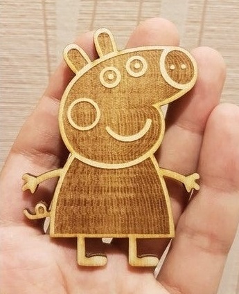 Laser Cut Peppa Pig DXF File