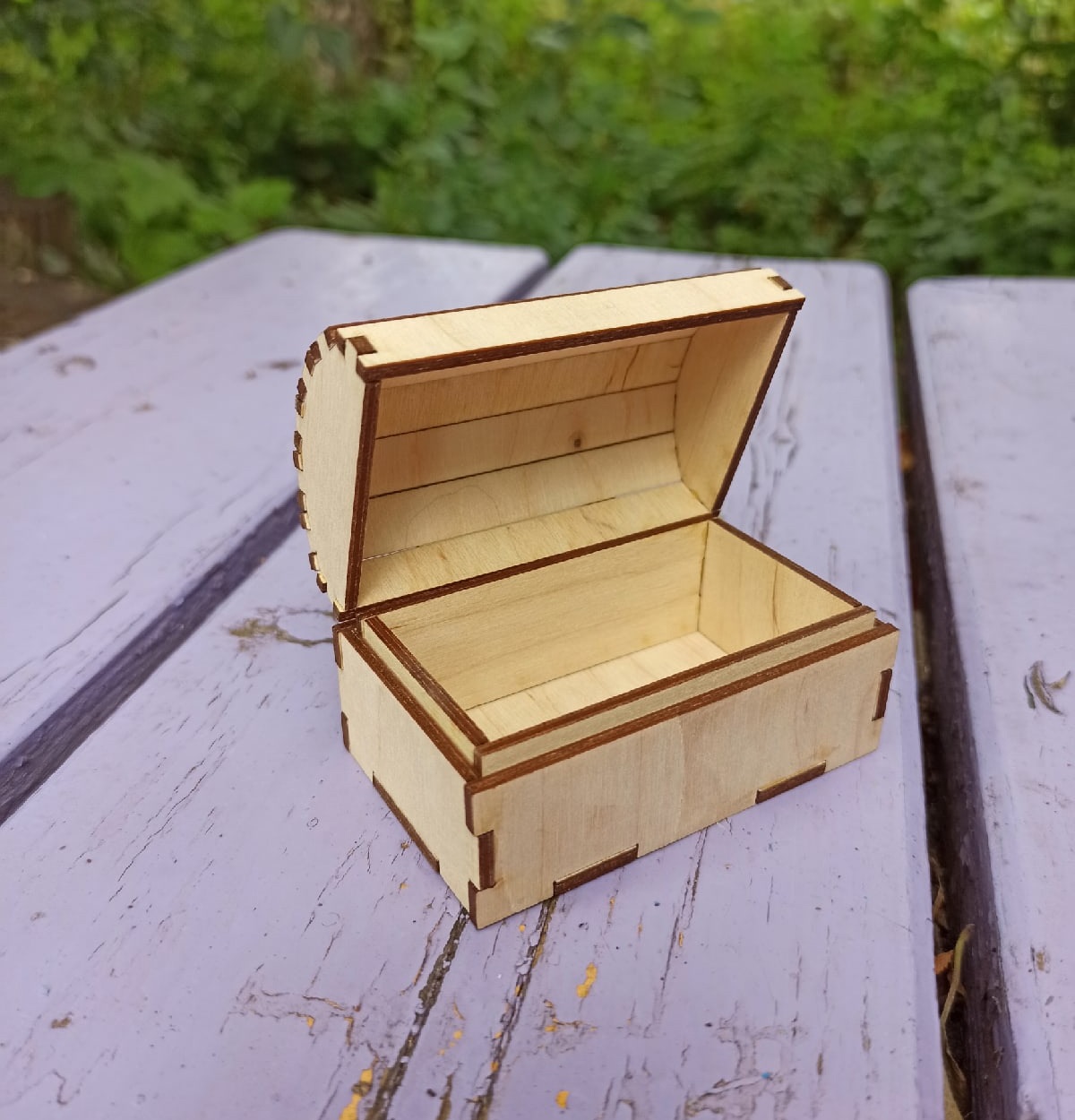 Laser Cut Dollhouse Miniature Treasure Chest Free Vector