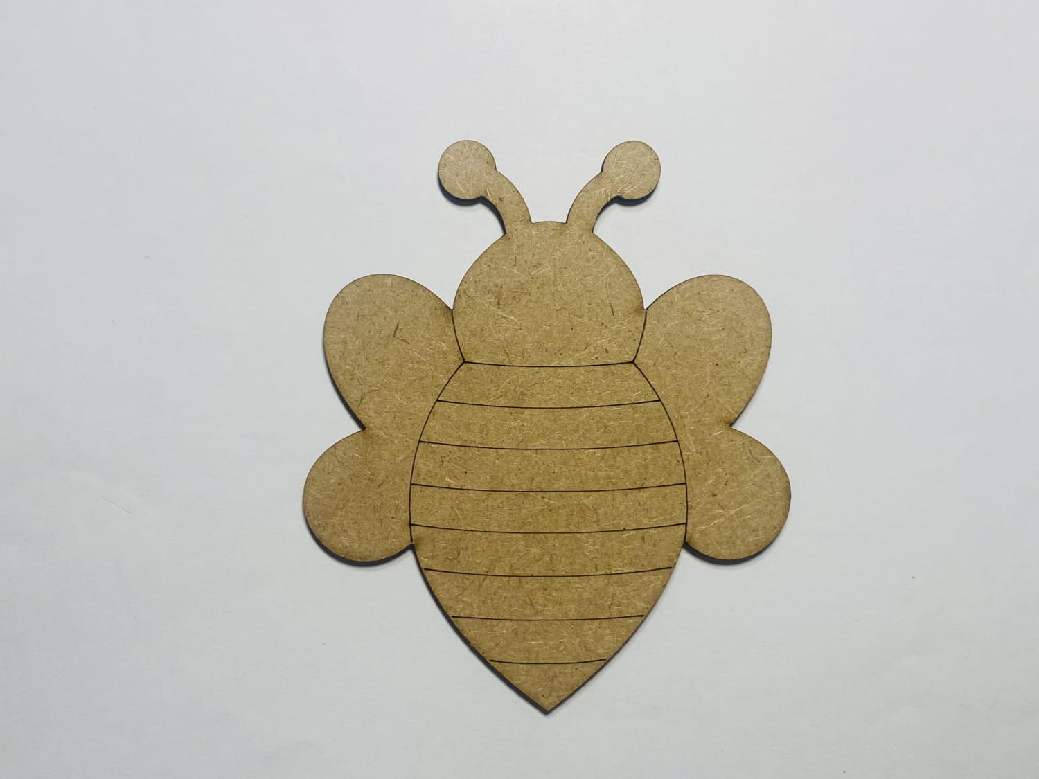 Laser Cut Bumble Bee Wooden Cutout Unfinished Craft Free Vector