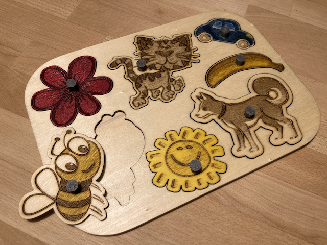 Laser Cut Baby Puzzle Toy SVG File